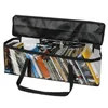 Book Storage Large Capacity Clear Bag Waterproof For DVD Removable Bookshelf Portable Zipper Bags