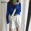 Harajuku T-shirt Femme Manches longues Casual Tops courts Femmes Coton Hipster Ulzzang T-shirt Femme Lâche Plus Taille Tee 210506