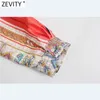 Kobiety Vintage Red Paski Patchwork Totem Kwiatowy Print Bow Sashes Koszula Sukienka Kobiet Chic Side Split Slim Vestidos DS8138 210416