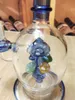 7.5 "Narguilé Bleu Champignon Bubbler Verre Pipe À Eau Bong Perk 14mm Bol Tabac Bubbler Fumée Tuyaux Bongs Bouteilles Dab Rig