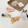 Acetaat Leuke Animal Clip Bulldog Hond Kat Haar Claw Clips Haarspeld Kapper voor Dames Meisjes Hoofdaccessoires Geschenken 11 stijlen