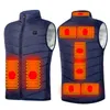 Zone di riscaldamento Cappotti riscaldati elettrici da donna Gilet Abbigliamento Gilet da donna ricaricabile USB per gilet da caccia da uomo