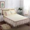 Princess Bed Dress Sexy Lace Romantic Textile Supplies Bedding High-quality Sheets 200x220cm Bedspread With Pillowcase F0372 210420