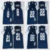 Ncaa Vintage 75th Retro College Football Jerseys Ed Белый Синий Джерси 002