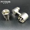 Acessórios para fumar Titanium Nails Side Braço 4 em 1 unha desaparecida com Titium 10 / 14mm Dabber articulação para vidro