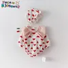 Neonate Neonate Body Papillon Cuore Stampa Abiti a maniche lunghe Toddler Neonate Tuta Costumi Tutina + Cappelli 210413