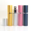 10ml perfume spray bottle divided into conventional portable Push parfum bottles metal shell glass liner