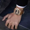 Naviforce 럭셔리 브랜드 군사 시계 남자 가죽 방수 쿼츠 손목 시계 크로노 그래프 시계 남성 패션 스포츠 시계 210517