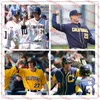 NCAA Custom Cal Bears basebolltröja 19 Steven Zobac 39 Vaughn Mauterer 41 Reuben Drogin 6 Aaron Roberts 18 Joe Ammirato 43 Mitch Benson 47 Joseph King 0 Connor Oswalt