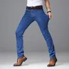 Épais Automne Hiver Jeans Hommes Mâle Droite Pantalon Classique Jeans Hommes Denim Élasticité Pantalon De Mode Poids Lourd 210622
