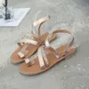Thong Sandals Summer Women Flip Flops Weaving Casual Beach Flat Shoes Rome Female Sandal Low Heels Slippers sandalias mujer 2020 Y0608