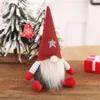 Holiday Gnome Handgjorda Svenska Tomte Jul Elf Decoration Table Ornament Tack Giving Day Presenter XBJK2109