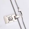 2021 Hot Selling Double G Letter Imp Skull S925 Sterling Zilveren Hanger Hip Hop Mode Koppel Ketting