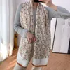 Omea våren långa kvinnor h brev bomull linne tunn halsduk sjal cape hijab damer elegant bufanda mujer poncho rosa mode