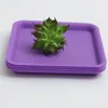 Smoking Accessories Colorful Square Portable Plastic Mini Preroll Scroll Roll Tray Holder Dry Herb Tobacco Grinder Smok Plate Hottest Cake XHH21-408