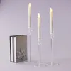 decor Crystal Candle Holders Acrylic Candlestick Centerpieces Road Lead Candelabra Centerpieces Wedding porps Christmas senyu544