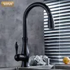 XOXO luxury kitchen faucet head quality copper brush nickel exports atomization pull out kitchen sink faucets Mixer tap 83034 210719
