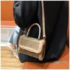 Cross Body Furry Bag Crossbody Bags For Women Winter Fashion Plush Leather Chain Shoulder Messenger Female Luxury Handbag