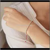 Charm Bracelets Jewelrysale S925 Sterling Sier Beads Bracelet Handmade Lucky Red Rope Bangle Njewelry Dff0550 Drop Delivery 2021 P4Mhi