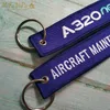 Keychains Mifavipa 2 PCS/Lot Fashion Tinkets Chaveiro 320 Neo Side B Aircraft Maintenaince Key Chains Embroidery Llavero voor mannen Gift 1ze0