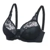 Soutien-gorge en dentelle de beauté pour femmes, plus la taille des soutiens-gorge minimiseur non rembourrés pleine figure Bralette à armatures 210623