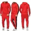 2022 Herentracksuits Herfst Winter Sets Rits Hoodie + Broek Stukken Casual Trainingspak Mannelijke Sportkleding Gym Merk Kleding Sweat Suit S-3XL