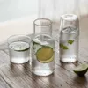 2 pz/set caraffa d'acqua con bicchiere bottiglia di acqua fredda in vetro set di tazze brocca d'acqua da comodino bottiglia di resistenza alle alte temperature 210914