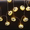 Pumpa Skull LED String Lights Garland Halloween Light Decorations For Home Outdoor Battery Powered Holiday Party Lighting Decor D2.0