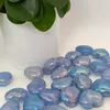 300g Natural Quartz Crystal Heart Shape Electroplating Aura Quartz Gemstones And Minerals Blue Decoration H1015
