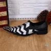 Wholesale-Dress Shoes Korean British Style Youth Trend Leather 2021 Spring Hit Color Stitching Metal Pointed Business