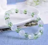 Bracelet perlé fait à la main pour femme bijoux en verre de cristal de givre 8mm Bracelets en pierre ronde cadeau de chaîne de taille