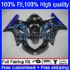 Suzuki GSXR1000 K2 GSXR-1000 00 01 02 Bodywork 24NO.52 GSXR 1000CC 1000 Blue Flames CC 00-02 GSX-R1000 2000 2001 2002 오토바이 OEM 페어링