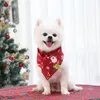 Abbigliamento per cani 5 Style Pet Dogs Natale Bandana Sciarpa di cotone Bavaglini Collare Accessori per toelettatura Animali domestici Forniture per abbigliamento unisex triangolare