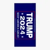 Trump 2024 Square Beach Handduk Dubbelsidig sammet Snabbtorkande Ensidig Utskrift Sjalbadlakan