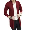 2020 Jesień Zima Nowy Casual MD-Długi Z Długim Rękawem Dzianiny Cardigan Męskie Solid Color Coat Slim Fit Sweter Drop ShippedP0805