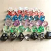 Dice Gry Użyj 7 sztuk / Zestaw Przezroczysty wieloaspektowy polihedral do roli TRPG Gra RPG Gra D4-D20 0188