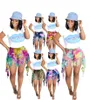 Plus Storlek S-3X Sommar Kvinnor Tassels Denim Shorts Fashion Jeans Tie Dye Kort Byxor Trendig Kläder Casual Rakben Bell Bottoms DHL Ship 5041