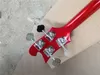 4/5 Struny Fretless Metallic Czerwona Elektryczna Gitara Basowa ze złotym wiązaniem, sprzęt chromowany, można dostosować
