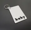 Party Favor Sublimation KeyChain Love Grad Pappa Mamma Senior Key Chain Creative DIY Gift Blank MDF Keyrings In Stock