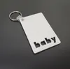 Party Favor Sublimaation Blakin Love Grad Dad Mom Senior Key Sain Creative DIY Gift Puste MDF Keyrings