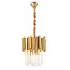 Cristal d'or luxe petits lustres ronds pour la salle à manger Chambre à coucher Lustre Lighting Cuisine Island Lights