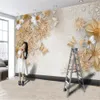 Klasik 3D Lüks Duvar Kağıdı Duvar Kağıtları Nefis Elmas Çiçek Duvar Oturma Odası Yatak Odası Ev Dekorasyonu Boyama Duvar Kağıtları
