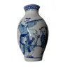 Naturel bleu et blanc porcelaine bouteille magnétique réfrigérateur aimant décor à la maison glacière bâton chinois en céramique réfrigérateur autocollant 100 pcs/lot