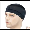 Kapietowa czapka jedwabna maska ​​satynowa elastyczna oddychana turban hair włosy maski na nakrycia czapki czapki fedoras czapka dorosła 10pcs hgjnx peruk czapki sahu7