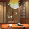 Rideaux suspendus Style japonais salle de bain Restaurants protection impression porte cuisine décor à la maison intimité drapé tapisserie