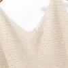Koreański Bling Lurex Letnia dzianina Top dla Kobiet Cami Diamond Bez Rękawów Knit Tank White Black Damska Camisole Topy 210420