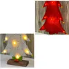 Christmas Decorations 32cm Table LED Tree Nightlight Decoration Light Pine Mini Xmas Year Gift