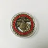 10 SZTUK Nie Magnetyczne Pozłacane 1 Oz Marine Honor Corps Corps 40 mm Hollow Craft Home Decoration Art Commemorative Coin