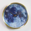 Diameter 30 cm Wandklokken Lange Life Voice Controlled Clock 5 Stijl Lichtgevende Wandklok Metalen Frame Thuis Décor T2I52254