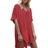 Damen Bademode Frauen Sexy Strand Cover Up Sommer Badeanzug Bikini Chiffon Kurzes Kleid Badeanzug Tunika Schwimmen Tops